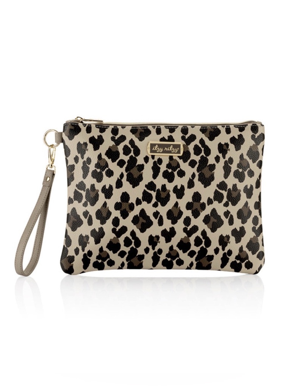 Itzy Ritzy Boss Changing Clutch - Diaper Pouch w/ Changing Pad - Leopard - NWT